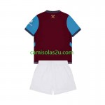 Camisolas de futebol West Ham United Criança Equipamento Principal 2026/27 Manga Curta